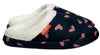 ARCHLINE Orthotic Slippers Slip On Scuffs Pain Relief Moccasins - Navy with Hearts - EUR 35 (Womens US 4)