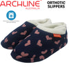 ARCHLINE Orthotic Slippers CLOSED Arch Scuffs Moccasins Pain Relief