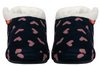 ARCHLINE Orthotic Slippers CLOSED Arch Scuffs Moccasins Pain Relief - Navy with Hearts - EUR35