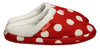 ARCHLINE Orthotic Slippers Slip On Scuffs Pain Relief Moccasins - Red Polka Dot - EUR 38 (Womens US 7)