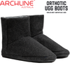 Archline Orthotic UGG Boots Slippers Arch Support Warm Orthopedic Shoes - Black