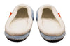 ARCHLINE Orthotic Slippers Slip On Arch Scuffs Pain Relief Moccasins - Baby Blue - EU 35