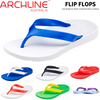 ARCHLINE Flip Flops Orthotic Thongs Arch Support Shoes Footwear - Green/Gold - EUR 38