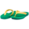 ARCHLINE Flip Flops Orthotic Thongs Arch Support Shoes Footwear - Green/Gold - EUR 46