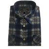 Mens FLANNELETTE SHIRT Check 100% COTTON Flannel Vintage Long Sleeve - 149 (Full Placket) - S