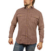 Mens FLANNELETTE SHIRT Check 100% COTTON Flannel Vintage Long Sleeve - 97 (Full Placket) - S