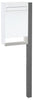 Sandleford Free Standing Letter Box Post Mount w/ Post & Key Lockable - White/Grey