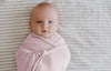 Ponchik Babies + Kids - Ribbed Swaddle Jersey Wrap - Love