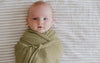 Ponchik Babies + Kids - Ribbed Swaddle Jersey Wrap - Pistachio