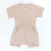 Ponchik Babies + Kids - Ribbed Cotton Romper - Sugar Cookie