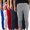 Mens Skinny Track Pants Joggers Trousers Gym Casual Sweat Cuffed Slim Trackies Fleece