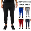 Mens Skinny Track Pants Joggers Trousers Gym Casual Sweat Cuffed Slim Trackies Fleece