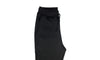 Mens Skinny Track Pants Joggers Trousers Gym Casual Sweat Cuffed Slim Trackies Fleece - Black - L