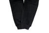 Mens Skinny Track Pants Joggers Trousers Gym Casual Sweat Cuffed Slim Trackies Fleece - Black - M