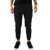 Mens Skinny Track Pants Joggers Trousers Gym Casual Sweat Cuffed Slim Trackies Fleece - Black - XL