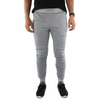 Mens Skinny Track Pants Joggers Trousers Gym Casual Sweat Cuffed Slim Trackies Fleece - Heather Grey - 3XL