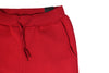 Mens Skinny Track Pants Joggers Trousers Gym Casual Sweat Cuffed Slim Trackies Fleece - Red - 3XL