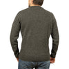 100% SHETLAND WOOL CREW Round Neck Knit JUMPER Pullover Mens Sweater Knitted - Charcoal (29) - 3XL