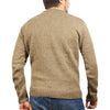 100% SHETLAND WOOL CREW Round Neck Knit JUMPER Pullover Mens Sweater Knitted - Nutmeg (23) - 5XL