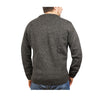 100% Shetland Wool V Neck Knit Jumper Pullover Mens Sweater Knitted - Charcoal (29) - 3XL