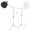 HRIDZ 10.8ft/330cm Heavy Duty Studio C Stand Century Stand Boom Arm Grip Heads Kit