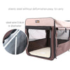 Pet Carrier Bag Soft Dog Crate Cage Kennel Tent House Foldable Portable Car Bed Navy Blue 70*52*53CM