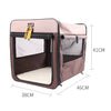 Pet Carrier Bag Soft Dog Crate Cage Kennel Tent House Foldable Portable Car Bed Brown 82*58*58CM