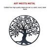 Black Tree of Life Wall Art Hanging Metal Iron Sculpture Garden 60cm