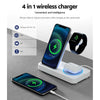 Devanti 4-in-1 Wireless Charger Dock Fast Charging for Phone White