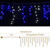 Jingle Jollys Christmas Lights 20M 800 LED Icicle Light Blue White Decorations