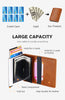 RFID Blocking Quality Leather Credit Card Holder Wallet With Pop Up Card Case