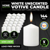 Home Master 144PCE Votive Candles White Home Décor Party Wedding 5cm