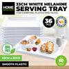 Home Master 36PCE Melamine Serving Tray Kitchen Breakfast Lightweight 33cm