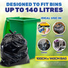 Xtra Kleen 240PCE 140L Garbage Bin Liners XL Tear & Leak Proof 100 x 140cm