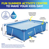 Bestway 2.6m x 1.7m Above Ground Pool High Gauge PVC Construction 2300 Litre