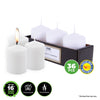 Home Master 36PCE Pillar Candles White Unscented Lead Free Wick 16 Hours 7cm