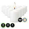 Home Master 144PCE Votive Candles White Home Décor Party Wedding 5cm